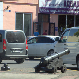 По дороге в порт Крым