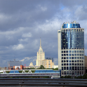 Москва из окна авто