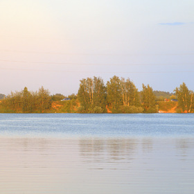 На закате