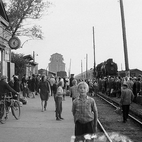 ВОКЗАЛ. город ЛЕБЕДЯНЬ. 1960-е