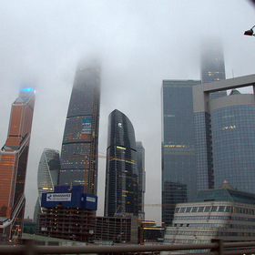 Москва из окна авто