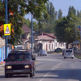По дороге в порт Крым