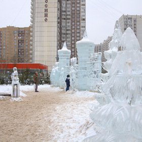Ледяные скульптуры в Новокосино