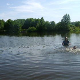 На озере