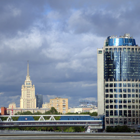 Москва из окна авто