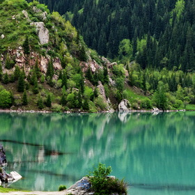 Nature. озеро Иссык. окрестности Алматы.